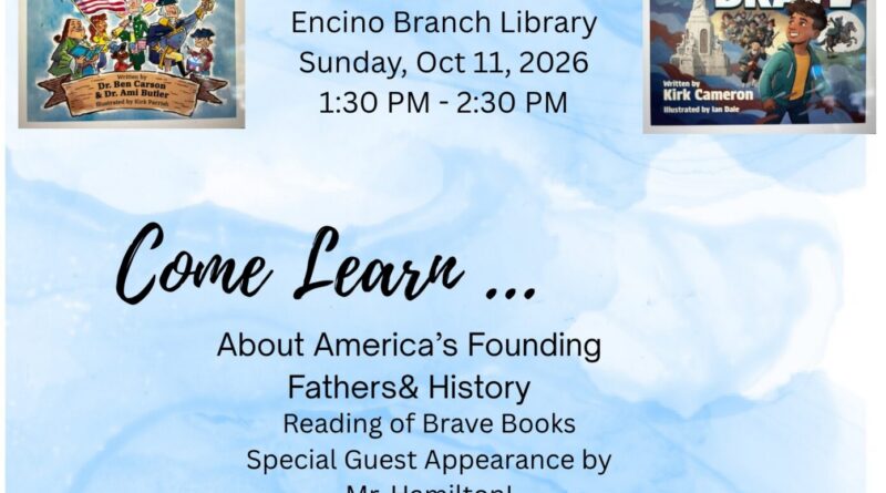 SAFA See You at the Library: October 11, 2026, 1:30–2:30 p.m. at Encino Branch Library. Ages 5–10. RSVP pc3165@protonmail.com.